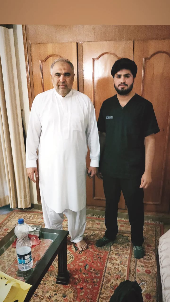 Asad Qaisar with Dr. Dilawar