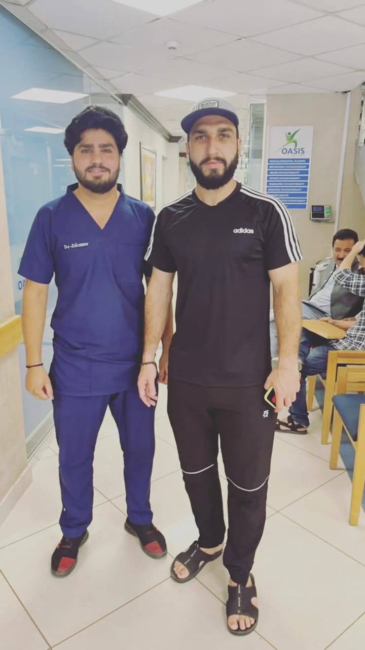 Usman Shinwari with Dr. Dilawar